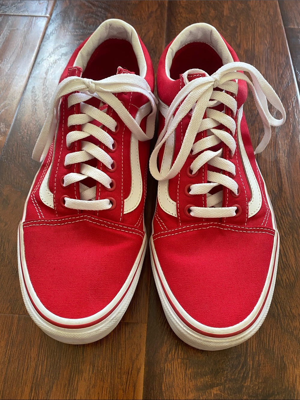 Classic Red Canvas Vans